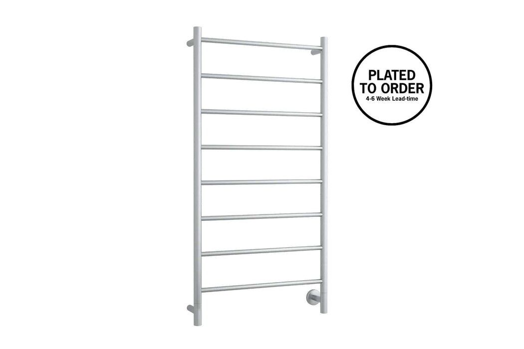 S62SCPR Spartan Eight Straight Round Ladder Heated Towel Rail