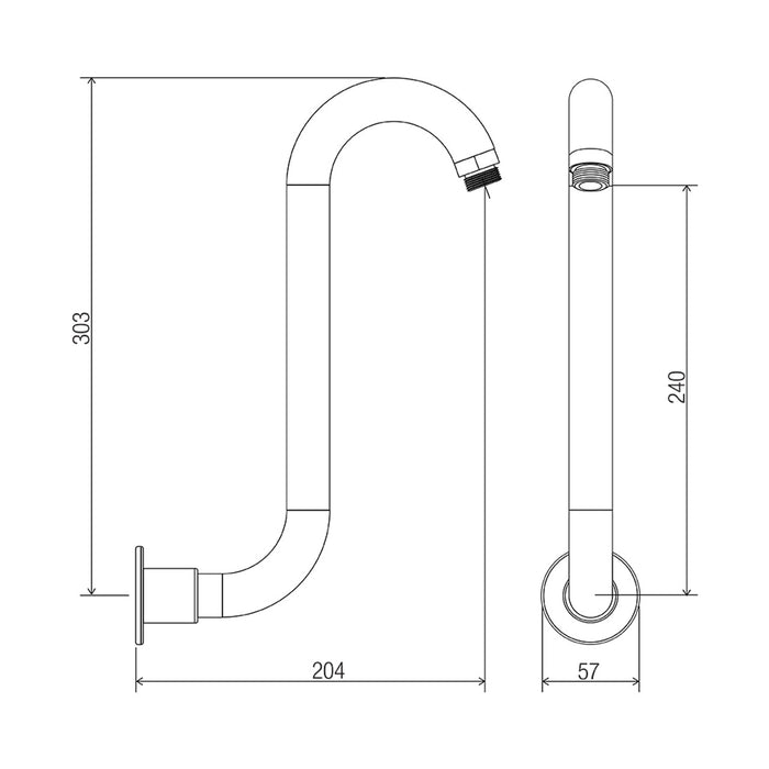 Conserv Swan Neck Rising Arm