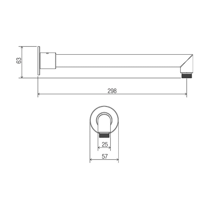 Conserv Horizontal Arm 310mm