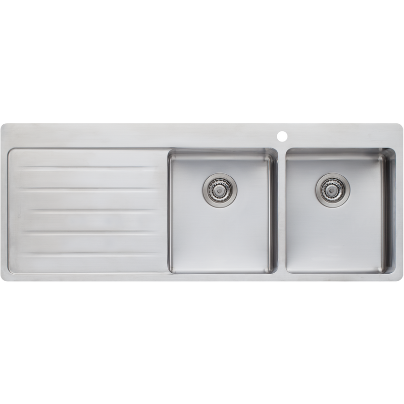 Oliveri Sonetto Topmount Sink With Drainer Double 3/4 Bowls + ACP104F