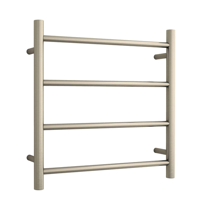 Thermorail Straight/Round 550x550x122mm 41Watts 4 Bars - Brushed Nickel