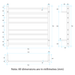 Thermorail Straight/Round 750x700x122mm 104Watts 8 Bars - Brushed