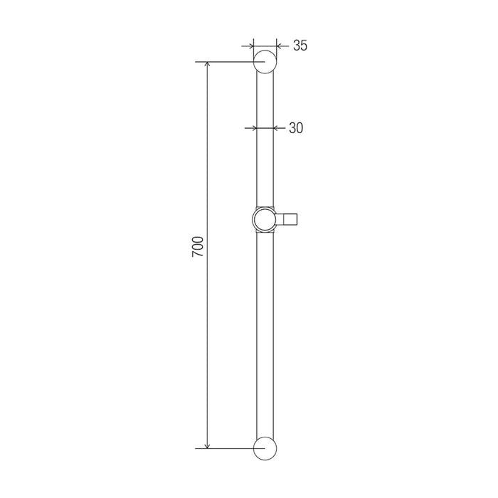 Conserv Handheld Shower Slide Rail