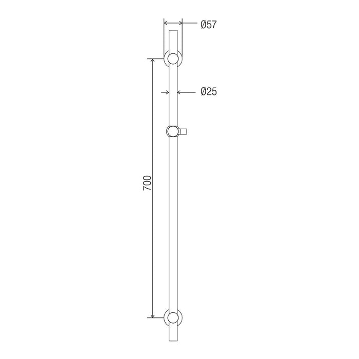 Conserv Handheld Shower Slide Rail