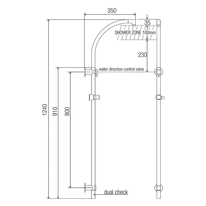 Conserv Twin Waters™ Slide Rail