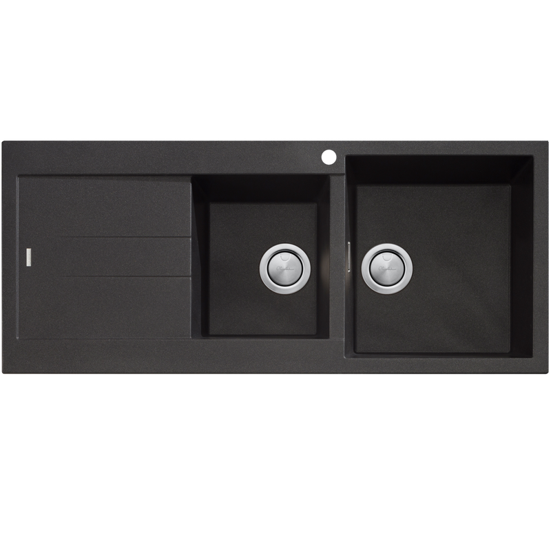 Oliveri Santorini 1 & 3/4 Bowl Topmount Sink With Drainer
