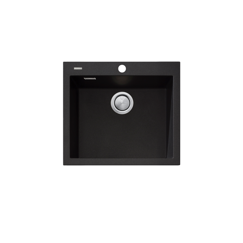 Oliveri Santorini Black Large Bowl Topmount Sink
