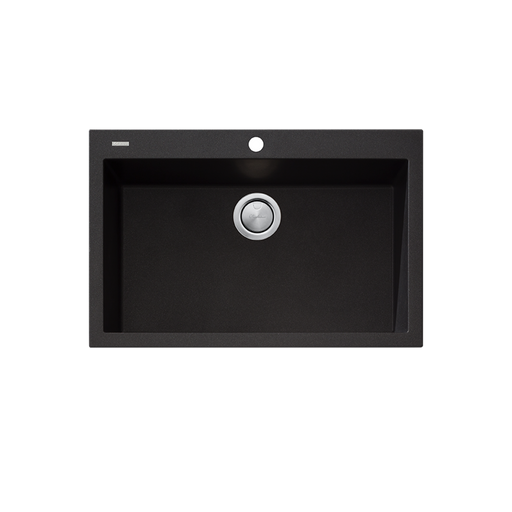 Oliveri Santorini Black Mega Bowl Topmount Sink