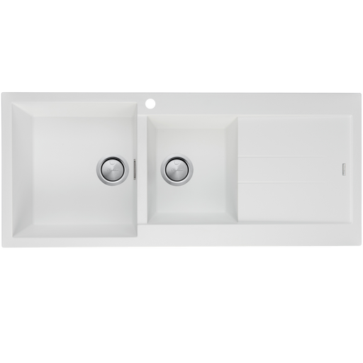 Oliveri Santorini 1 & 3/4 Bowl Topmount Sink With Drainer
