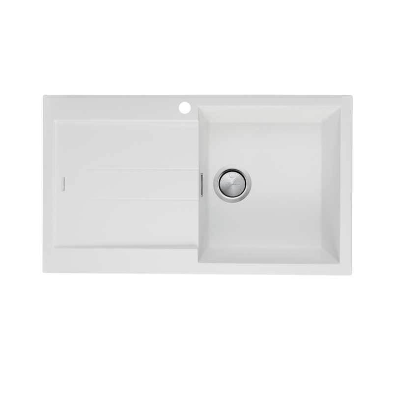 Oliveri Santorini Single Bowl Topmount Sink With Drainer