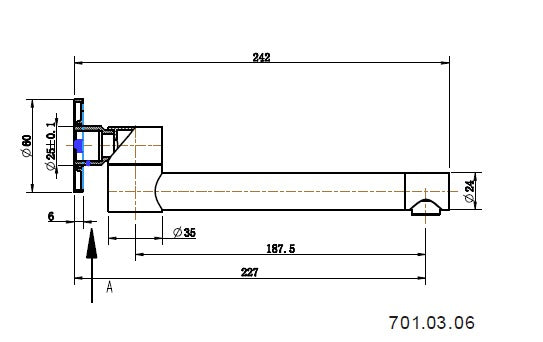 Modern National Star Swivel Bath Spout