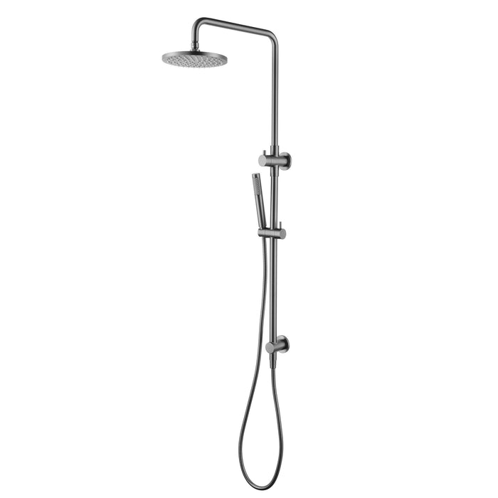 MODERN NATIONAL Star Shower Column Set Top Inlet 200mm Brass Shower Head