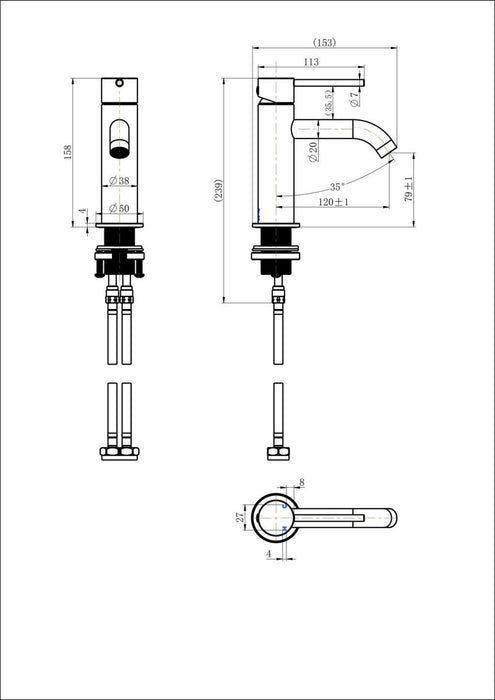 MODERN NATIONAL Star Mini Basin Mixer