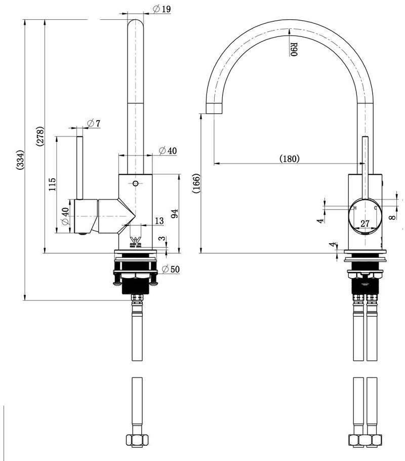 Modern National Star Mini Basin/ Kitchen Mixer