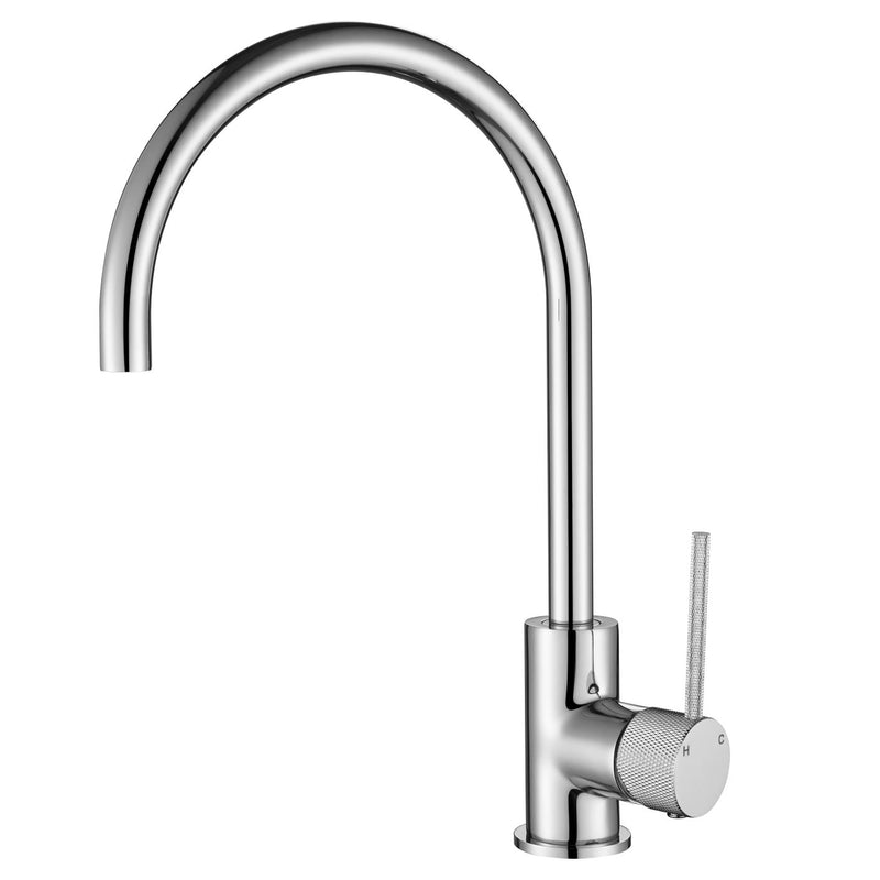 Modern National Star Mini High Rise Basin Mixer With Knurled Handle