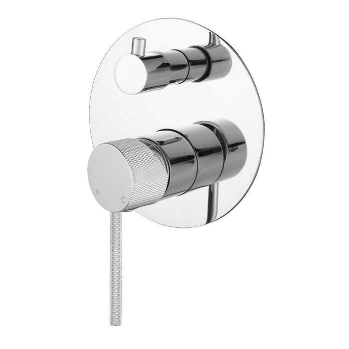 MODERN NATIONAL Star Mini Diverter Shower Mixer With Knurled Handle