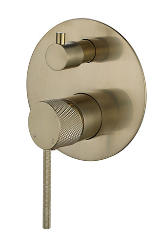 Modern National Star Mini Diverter Shower Mixer With Knurled Handle