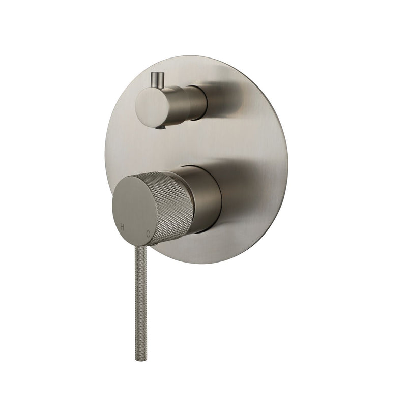 Modern National Star Mini Diverter Shower Mixer With Knurled Handle