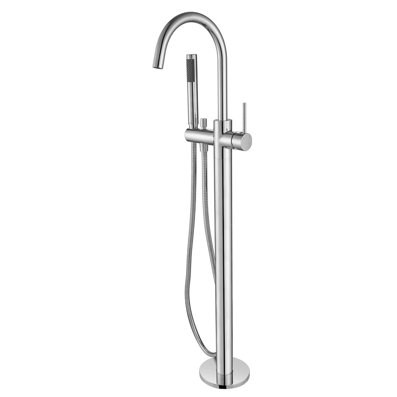 Modern National Star Mini Freestanding Bath Mixer With Handshower