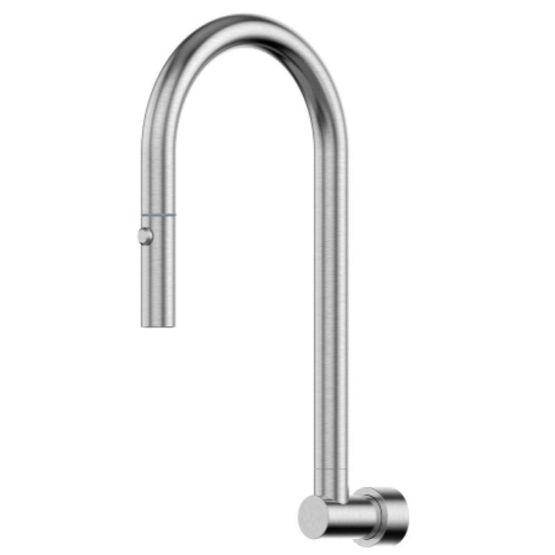 304 Stainless Steel Swivel Wall Outlet  with Pull Out and Dual Spray Nozzle