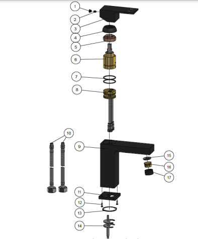 Meir Square Basin Mixer