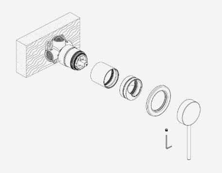 Oliveri Venice Wall Mixer