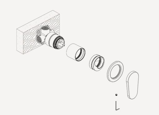 Oliveri London Chrome Wall Mixer