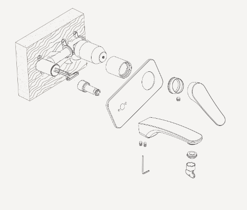Verona Wall Mixer Set - Trim Kit