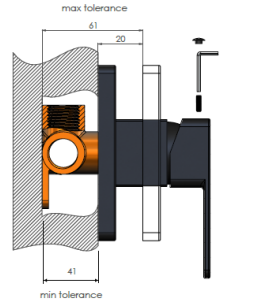 Meir Square Wall Mixer