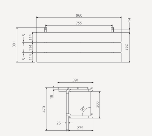 Oliveri Folding Care Shower Seat