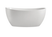 BNK NAGA BTG-1700 Boat Shape Freestanding Bath Gloss White