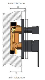 Meir Square Diverter Mixer