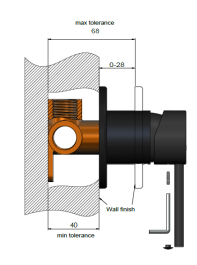 Meir Round Wall Mixer Trim Kit (In-wall Body Not Included)