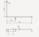 Oliveri Holdfast 90 Degree Grab Rail (Right Hand)