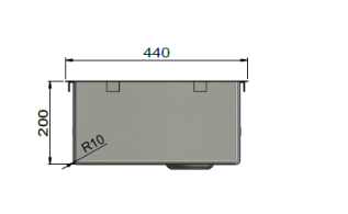 Meir Lavello Kitchen Sink - One & Half Bowl 670 x 440