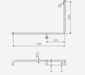 Oliveri Holdfast 90 Degree Grab Rail (Left Hand)