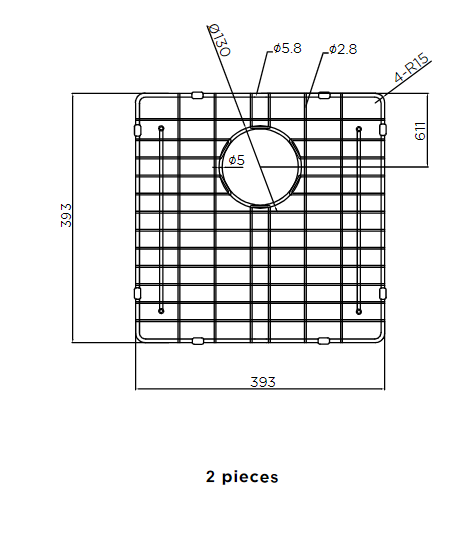 Meir Lavello Protection Grid for MKSP-D860440 (2pcs)