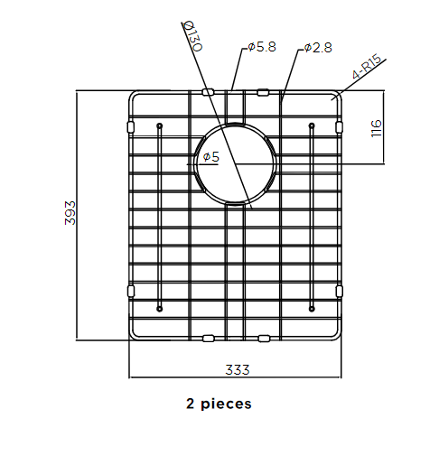 Meir Lavello Protection Grid for MKSP-D760440 (2pcs)