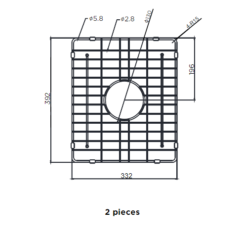 Meir Lavello Protection Grid for MKSP-D1160440D (2pcs)