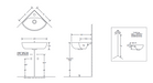 Johnson Suisse Quado 450 Rectangular Wall Basin
