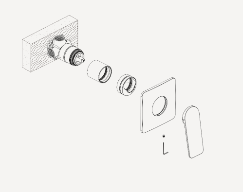 Oliveri Paris Wall Mixer