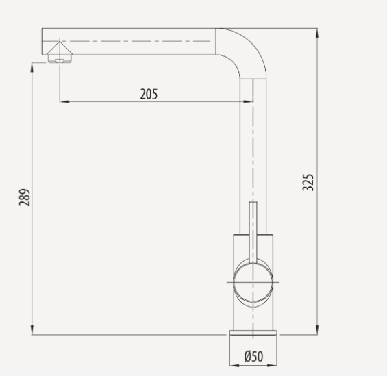 Oliveri Venice Right Angle Mixer