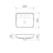 Caroma Tribute Rectangle 500 Inset Basin 1TH OF