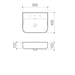 Caroma Tribute Rectangle 500 Wall Basin 1TH OF