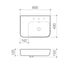 Caroma Tribute Rectangle 600 Left Hand Shelf WB 1TH OF