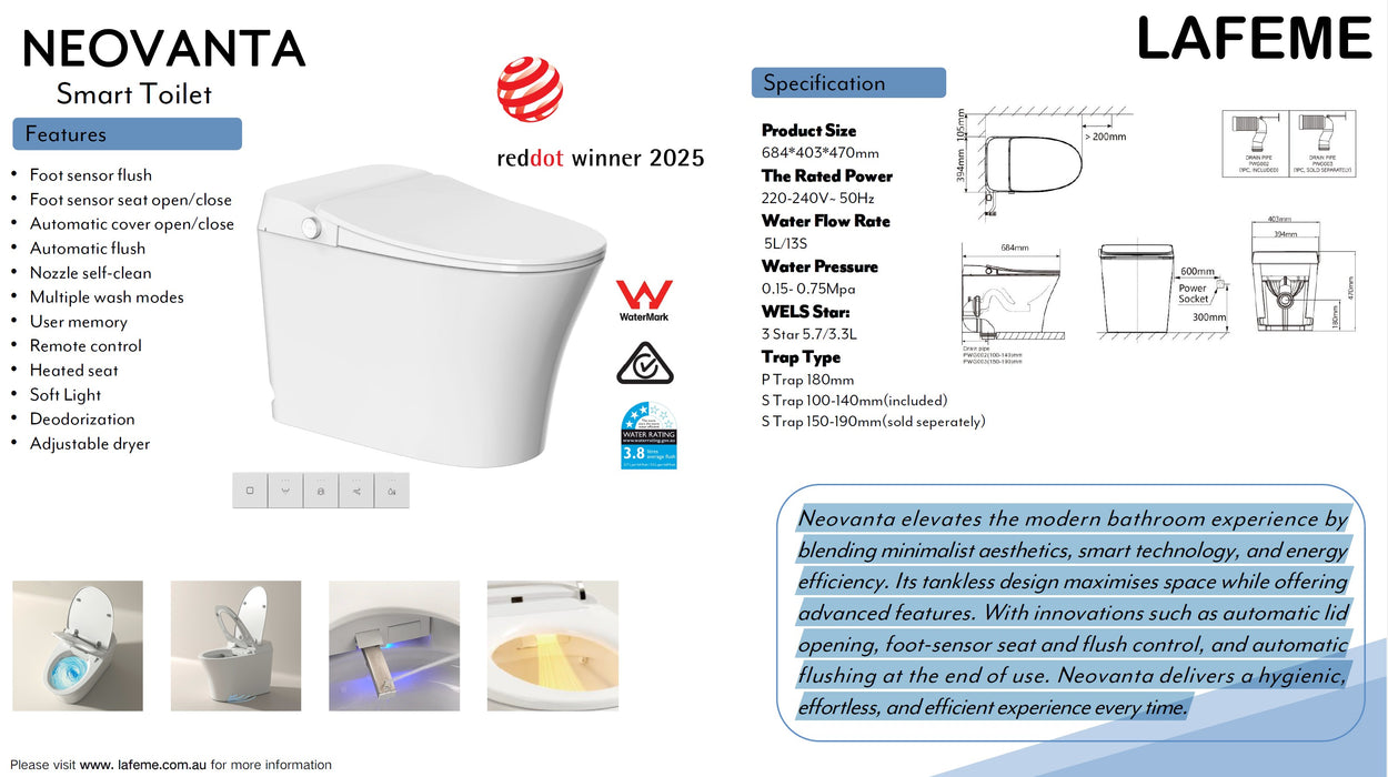 Lafeme NEOVANTA Smart Toilet