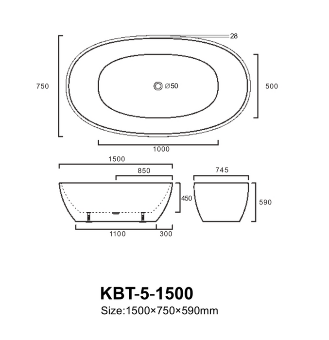 Stella Free Standing Bathtub