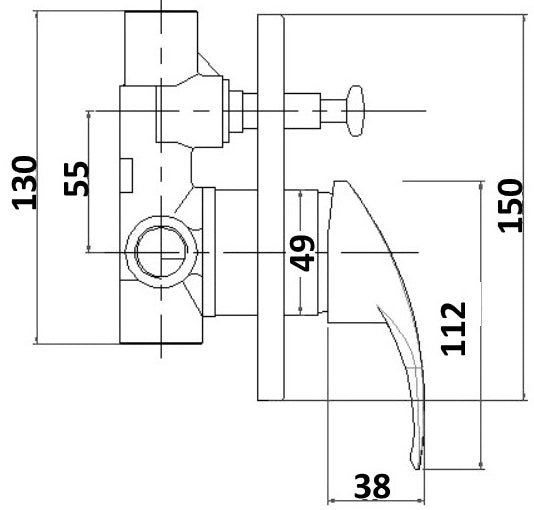 Millennium Tradesman Diverter Mixer