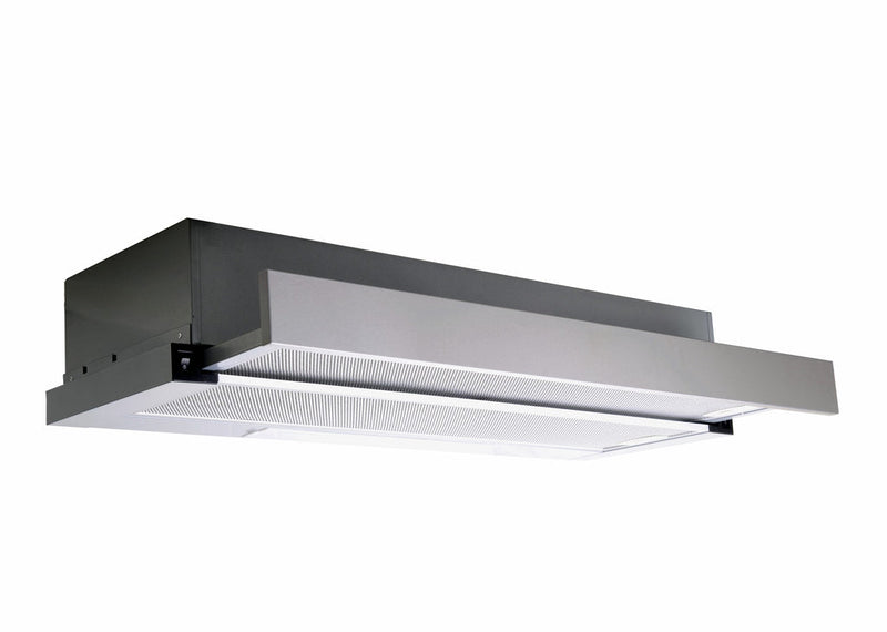 Dilusso Appliances 900mm Stainless Steel Telescopic Rangehood - Ducted or Recirculating (72mm Fascia)