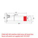 Conserv Tiltlock® 850mm Grab Rail With Nurse Call Mount Box